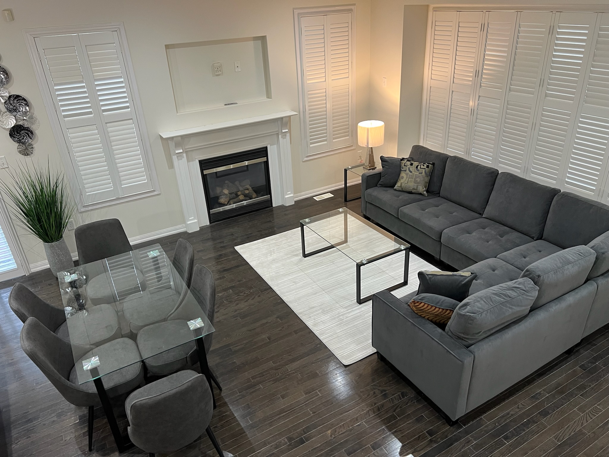 Furnished rental townhome great room