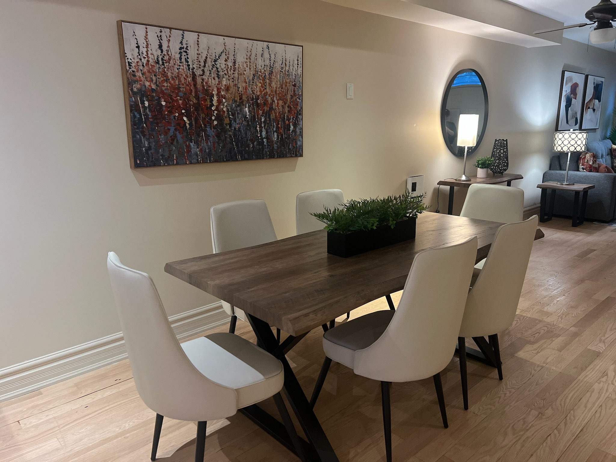 Furnished rental townhome great room